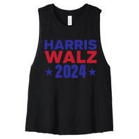 Harris Walz 2024 Women's Racerback Cropped Tank