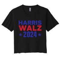 Harris Walz 2024 Women's Crop Top Tee