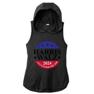 Harris Walz 2024 Ladies PosiCharge Tri-Blend Wicking Draft Hoodie Tank