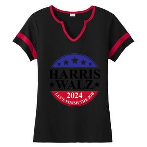 Harris Walz 2024 Ladies Halftime Notch Neck Tee