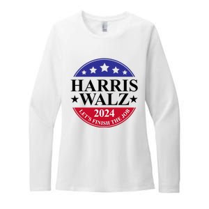 Harris Walz 2024 Womens CVC Long Sleeve Shirt