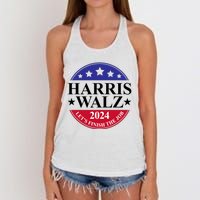 Harris Walz 2024 Women's Knotted Racerback Tank