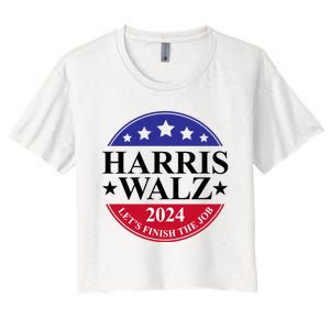 Harris Walz 2024 Women's Crop Top Tee