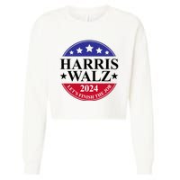 Harris Walz 2024 Cropped Pullover Crew