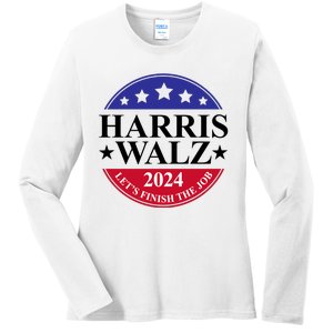 Harris Walz 2024 Ladies Long Sleeve Shirt