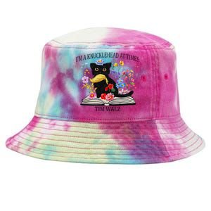 Harris Walz 2024 IM A Knucklehead At Times Tim Walz Quote Tie-Dyed Bucket Hat