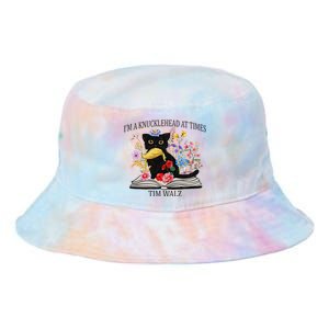 Harris Walz 2024 IM A Knucklehead At Times Tim Walz Quote Tie Dye Newport Bucket Hat