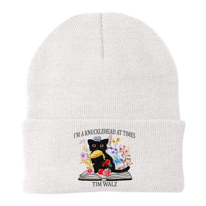 Harris Walz 2024 IM A Knucklehead At Times Tim Walz Quote Knit Cap Winter Beanie