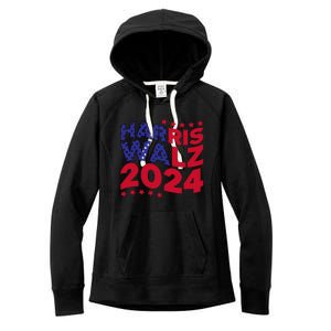 Harris Walz 2024 Women's Fleece Hoodie