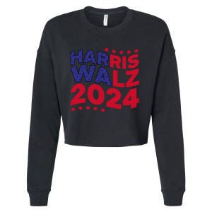 Harris Walz 2024 Cropped Pullover Crew