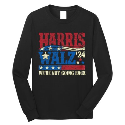 Harris Walz 2024 Kamala Harris 2024 Tim Walz 2024 Usa Flag Long Sleeve Shirt