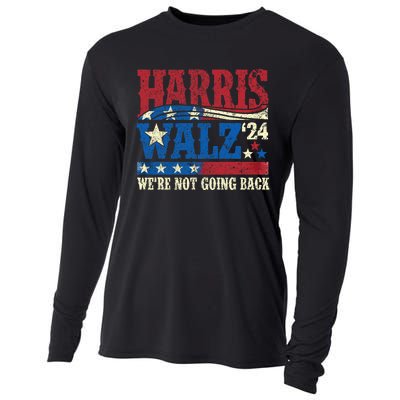 Harris Walz 2024 Kamala Harris 2024 Tim Walz 2024 Usa Flag Cooling Performance Long Sleeve Crew