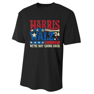 Harris Walz 2024 Kamala Harris 2024 Tim Walz 2024 Usa Flag Performance Sprint T-Shirt