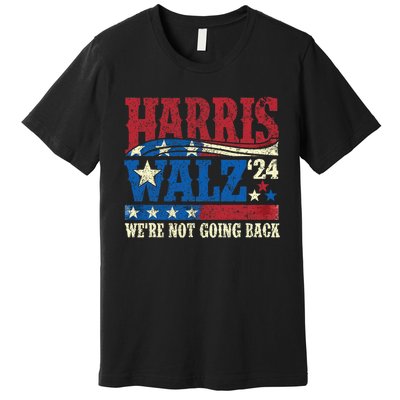 Harris Walz 2024 Kamala Harris 2024 Tim Walz 2024 Usa Flag Premium T-Shirt