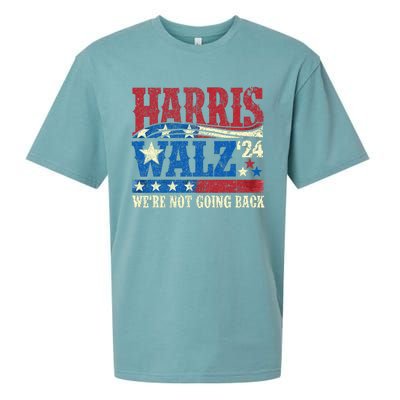 Harris Walz 2024 Kamala Harris 2024 Tim Walz 2024 Usa Flag Sueded Cloud Jersey T-Shirt