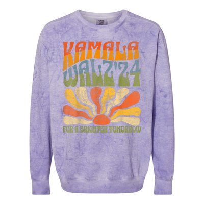 Harris Waltz 2024 Election Kamala Harris Tim Waltz 2024 Colorblast Crewneck Sweatshirt