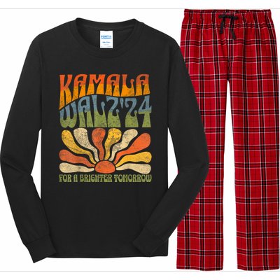 Harris Waltz 2024 Election Kamala Harris Tim Waltz 2024 Long Sleeve Pajama Set