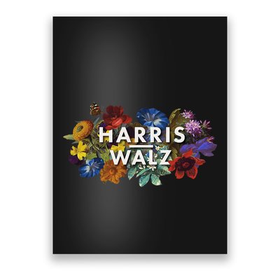 Harris Walz 2024 Floral Feminine Women Harris Waltz 2024 Poster