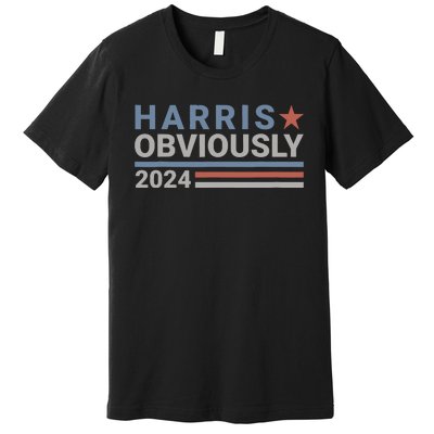 Harris Waltz 2024 Obviously Tim Walz Kamala Harris 2024 Premium T-Shirt