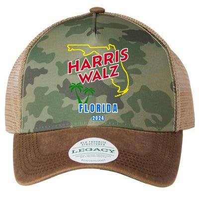 Harris Walz 2024 Florida Legacy Tie Dye Trucker Hat