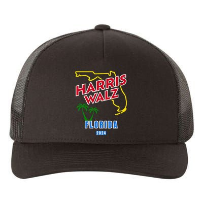 Harris Walz 2024 Florida Yupoong Adult 5-Panel Trucker Hat