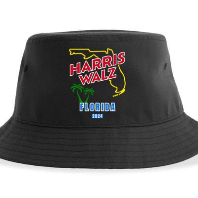 Harris Walz 2024 Florida Sustainable Bucket Hat