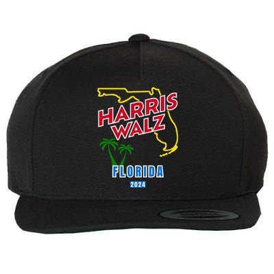 Harris Walz 2024 Florida Wool Snapback Cap