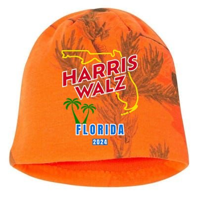 Harris Walz 2024 Florida Kati - Camo Knit Beanie