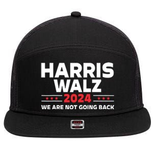 Harris Walz 2024 Kamala Harris 2024 Tim Walz 2024 7 Panel Mesh Trucker Snapback Hat