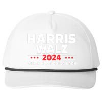 Harris Walz 2024 Kamala Harris 2024 Tim Walz 2024 Snapback Five-Panel Rope Hat