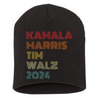 Harris Walz 2024 Kamala Harris Tim Walz Waltz Vintage Style Short Acrylic Beanie