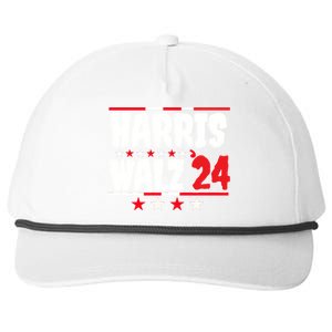 Harris Walz 2024 Snapback Five-Panel Rope Hat