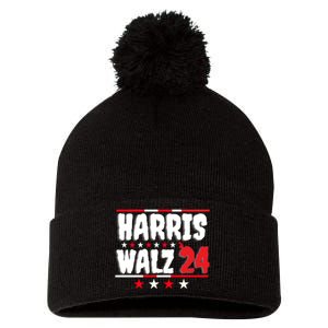 Harris Walz 2024 Pom Pom 12in Knit Beanie