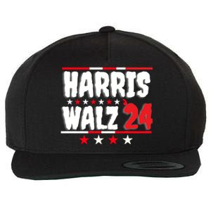 Harris Walz 2024 Wool Snapback Cap