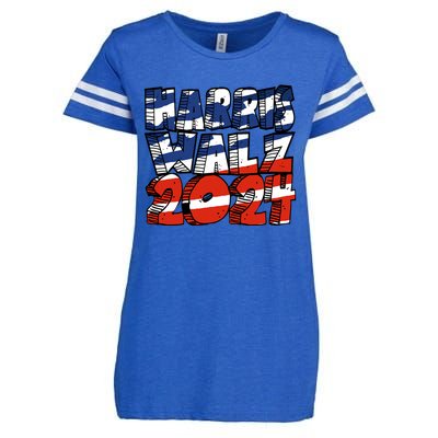 Harris Walz 2024 Enza Ladies Jersey Football T-Shirt