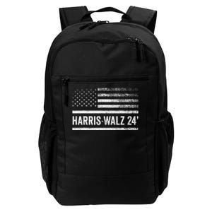 Harris Walz 2024 Election Kamala Tim Waltz American Flag Daily Commute Backpack