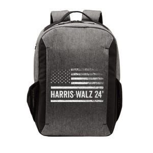 Harris Walz 2024 Election Kamala Tim Waltz American Flag Vector Backpack