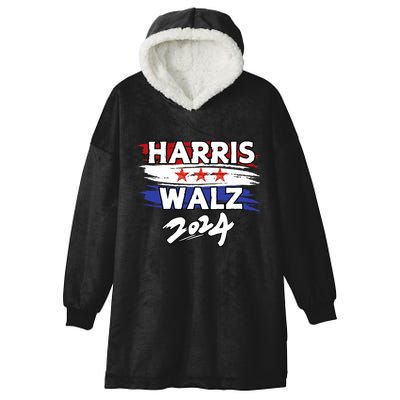 Harris Walz 2024 Kamala Harris Tim Walz Kamala Tim 2024 Hooded Wearable Blanket