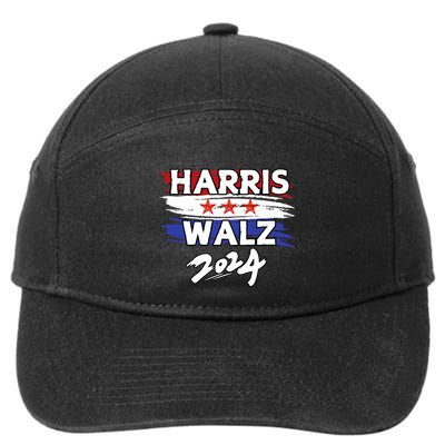 Harris Walz 2024 Kamala Harris Tim Walz Kamala Tim 2024 7-Panel Snapback Hat