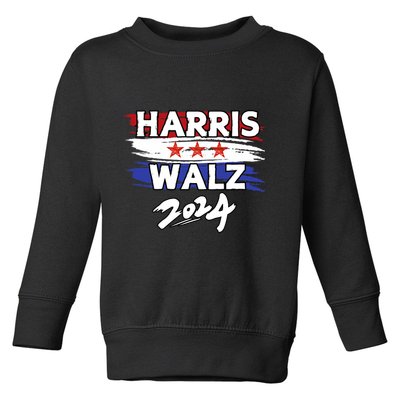 Harris Walz 2024 Kamala Harris Tim Walz Kamala Tim 2024 Toddler Sweatshirt
