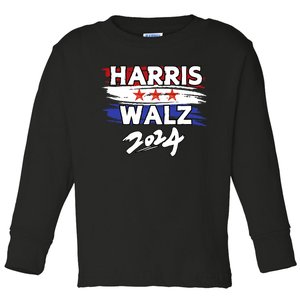 Harris Walz 2024 Kamala Harris Tim Walz Kamala Tim 2024 Toddler Long Sleeve Shirt