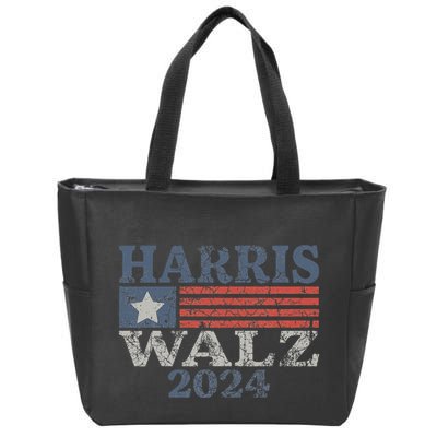 Harris Waltz 2024 Election Kamala Harris Tim Waltz 2024 Zip Tote Bag
