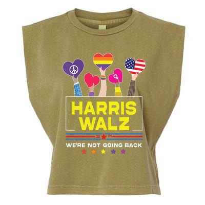 Harris Waltz 2024 Election Kamala Harris Tim Walz Waltz Garment-Dyed Women's Muscle Tee