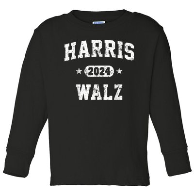 Harris Waltz 2024 Team Harris Walz 2024 Toddler Long Sleeve Shirt