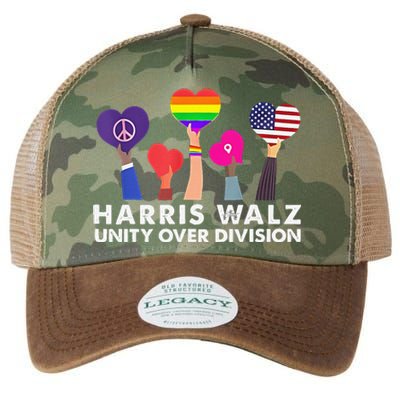 Harris Waltz 2024 Unity Over Division Legacy Tie Dye Trucker Hat