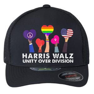 Harris Waltz 2024 Unity Over Division Flexfit Unipanel Trucker Cap