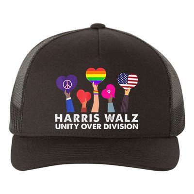 Harris Waltz 2024 Unity Over Division Yupoong Adult 5-Panel Trucker Hat