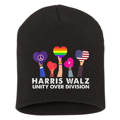 Harris Waltz 2024 Unity Over Division Short Acrylic Beanie