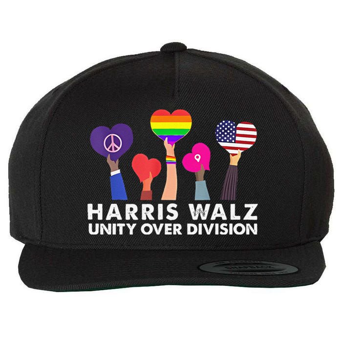 Harris Waltz 2024 Unity Over Division Wool Snapback Cap