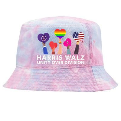 Harris Waltz 2024 Unity Over Division Tie-Dyed Bucket Hat